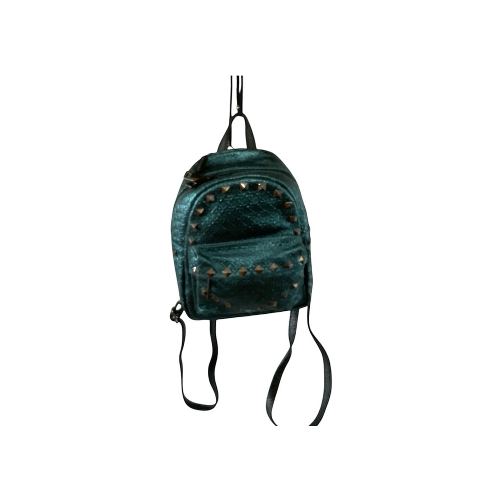 Italian Women Mini Backpack Genuine Leather Studded Zip

 Dark turquoise